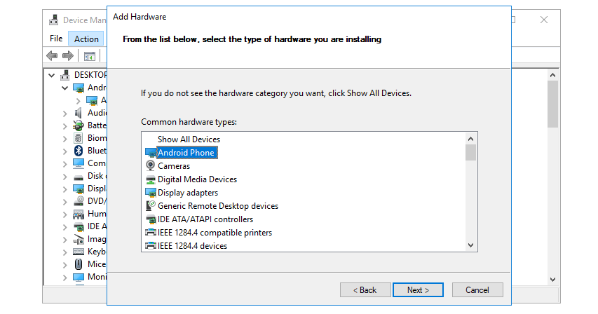 fastboot drivers windows 10